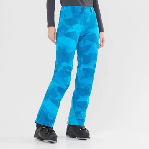 Salomon The Brilliant Women's Ski Pants Turquoise | 794-TWSRVE