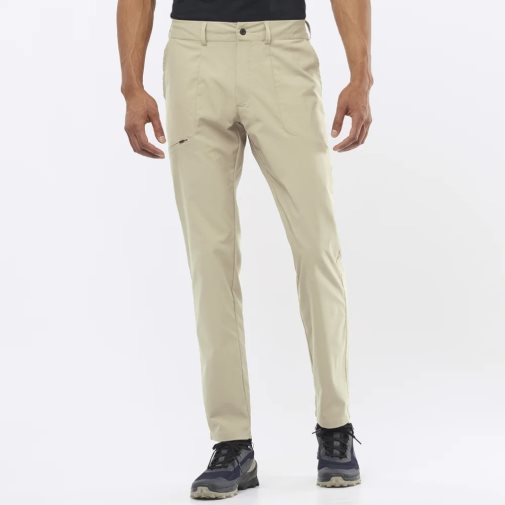 Salomon Wayfarer City Men's Sport Pants Beige | 045-SPRFBZ