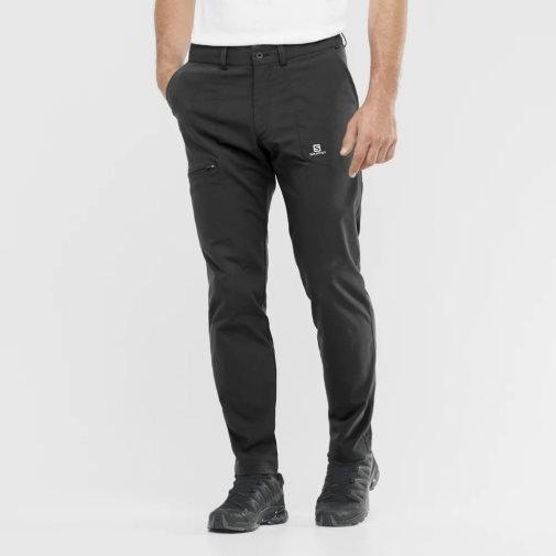 Salomon Wayfarer City Men's Sport Pants Black | 390-ZGDYAW