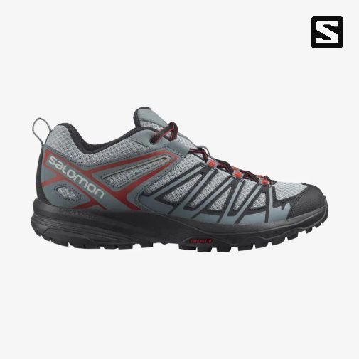 Salomon X Crest Men's Hiking Shoes Grey | 174-IBQSRN