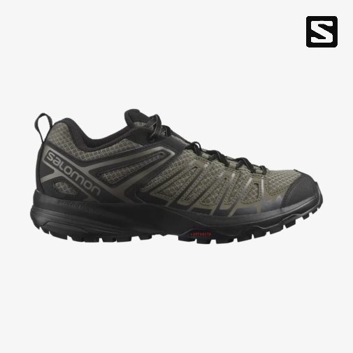 Salomon X Crest Men's Hiking Shoes Olive / Black | 713-SFAZXK