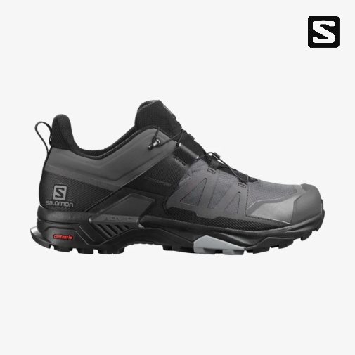 Salomon X Ultra 4 GTX Men's Hiking Shoes Grey / Black | 958-VQNUKI