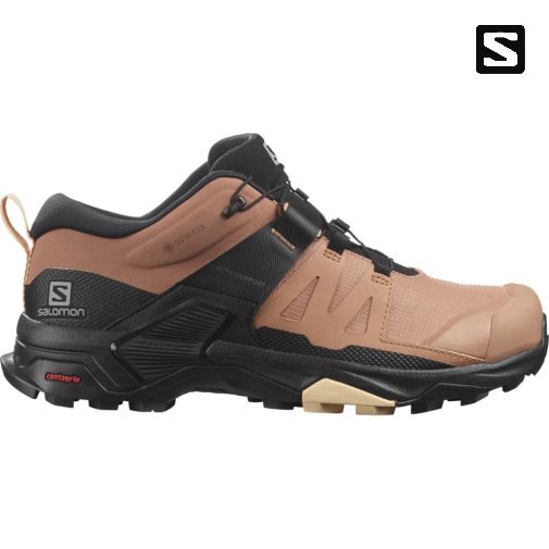 Salomon X Ultra 4 GTX Women's Hiking Shoes Brown / Black | 814-XMOLCN