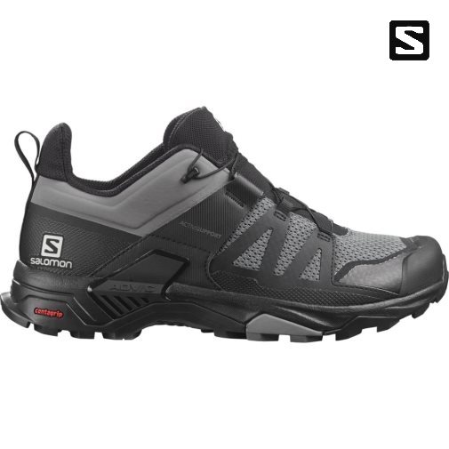 Salomon X Ultra 4 Men's Hiking Shoes Black / Grey | 240-UJFQRH