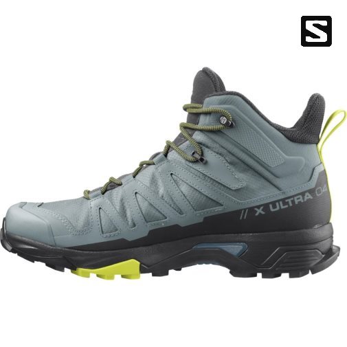 Salomon X Ultra 4 Mid GTX Men's Hiking Boots Turquoise | 915-JRPBIZ