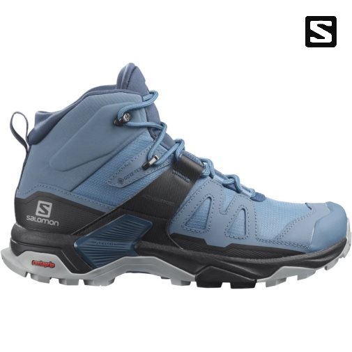 Salomon X Ultra 4 Mid GTX Women's Hiking Boots Blue | 152-YRVOXL