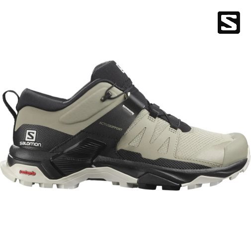 Salomon X Ultra 4 Women's Hiking Shoes Black / Olive | 348-NVXFQM