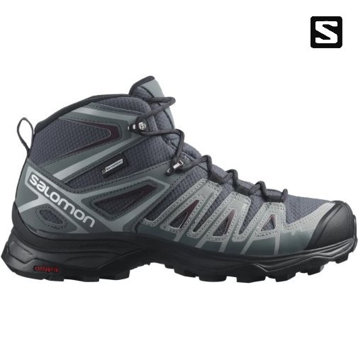 Salomon X Ultra Pioneer Mid CSWP Women's Hiking Boots Dark Grey | 406-VIWHUZ