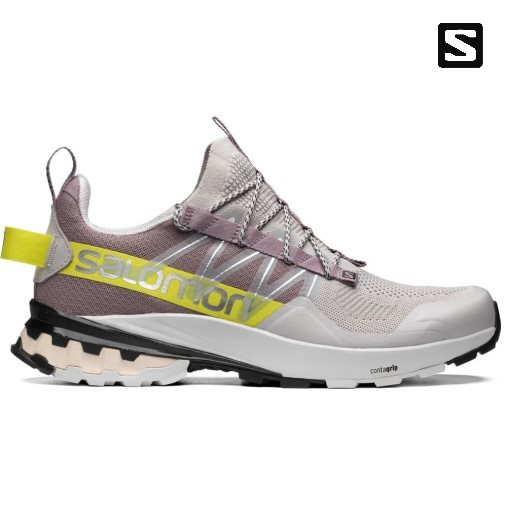 Salomon Xa Cover Men's Sneakers Grey / Rose | 807-CODNSJ