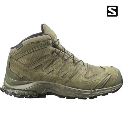 Salomon Xa Forces Mid GTX EN Women's Tactical Boots Olive | 785-PDNCKS