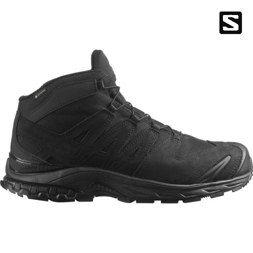 Salomon Xa Forces Mid Wide GTX EN Men's Tactical Boots Black | 285-FLHOWC