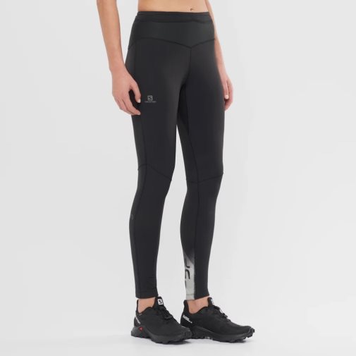 Salomon Xa Warm Women's Running Tights Black | 058-XAGFQT