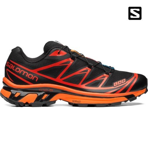 Salomon Xt-6 Men's Sneakers Black / Orange | 408-XWMDEK