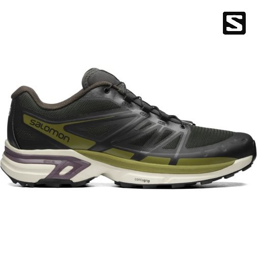 Salomon Xt-wings 2 Men's Sneakers Black / Olive | 649-UTCGYO